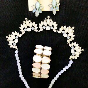 Pastel Jewelry - Necklace, Bracelet & Earrings set